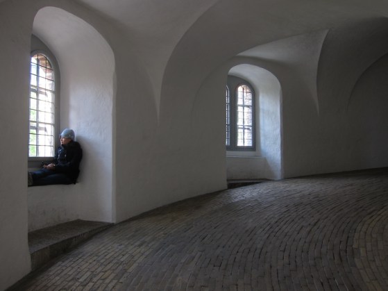 Walking up the Round Tower