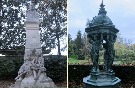 Jules Verne and a Fountain